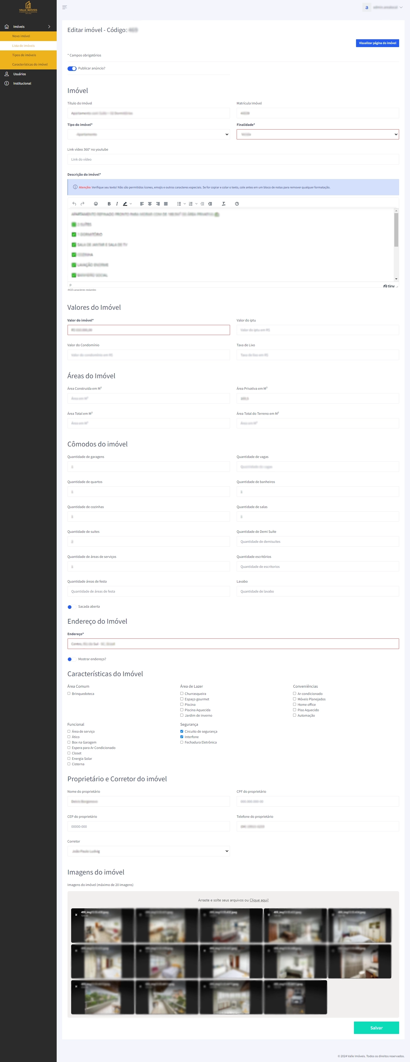 Sistema Valle Imóveis